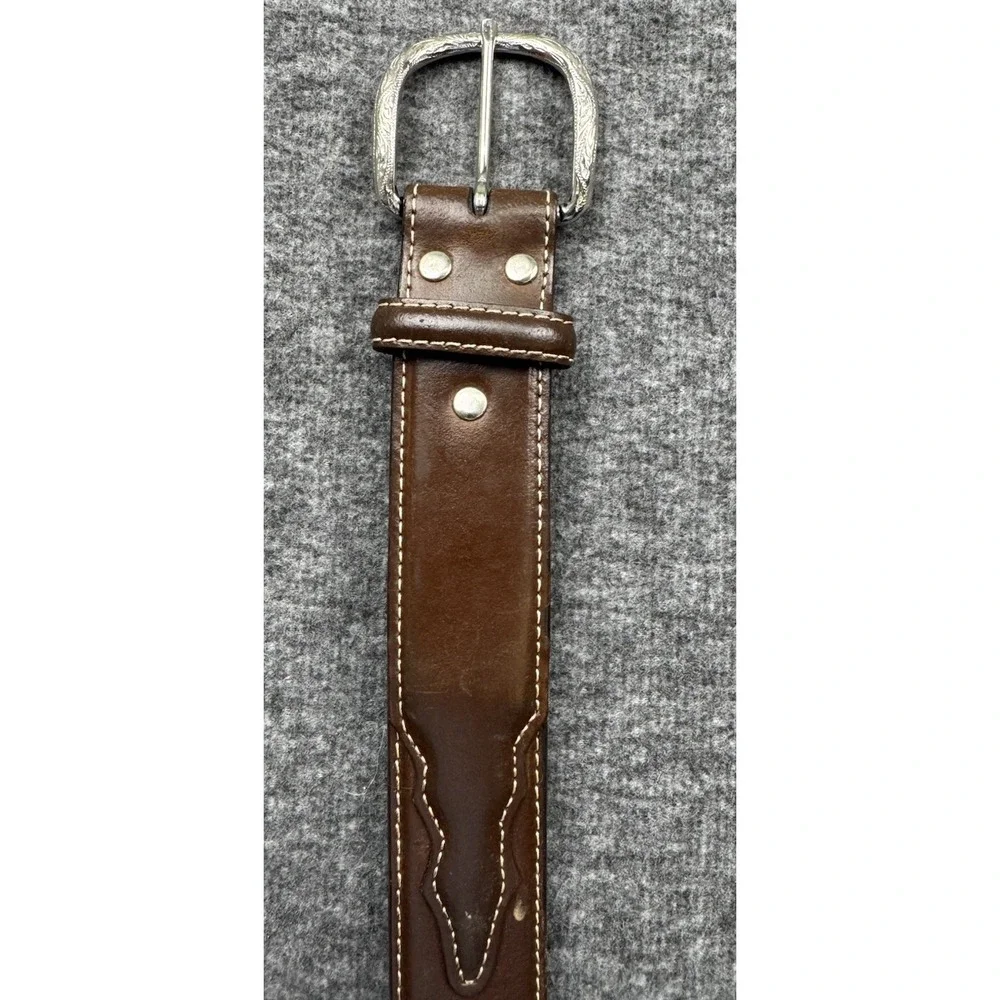 Nocona Brown Belt Southwest Western Cowboy N2483602 Size 34 *READ*
